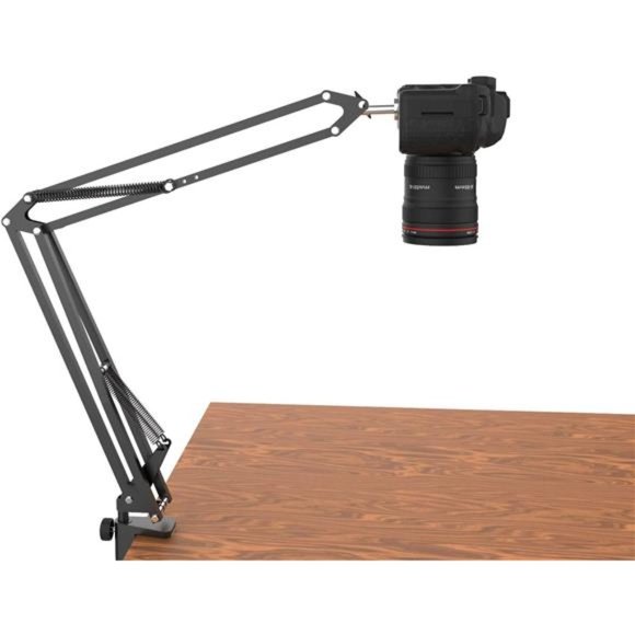 Overhead Tripod, Heavy Duty Camera Desk Mount Stand with Flexible Boom - Picture 7 of 12